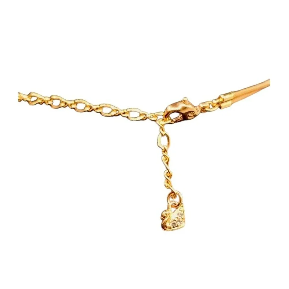 Swarovski Ilori Rose Gold Brown Pink Square‎ Crystal Pendant 18" Cord Necklace - Picture 12 of 13